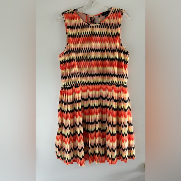 Summer Crochet Mini Dress By Sanctuary In Citrus Stripe - Picture 3 of 4